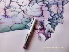 Kugelschreiber Zeichnung/Ballpoint Pen Drawing
